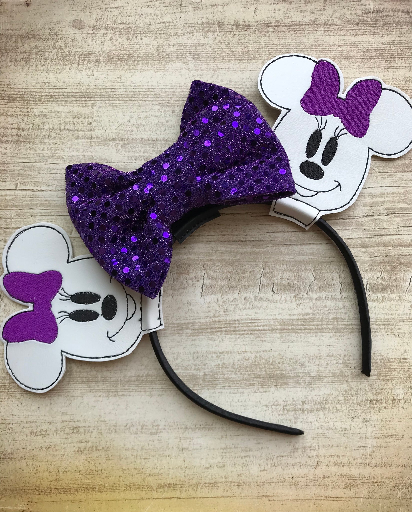 Mrs. Mouse Ghost Ears Headbands