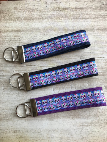 Sugar Skull Keyfob Strap