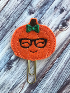 Pumpkin Smiling with Glasses