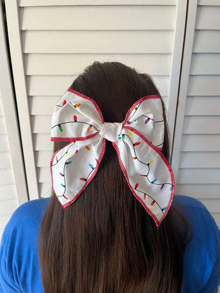 Christmas Fabric Hairbows