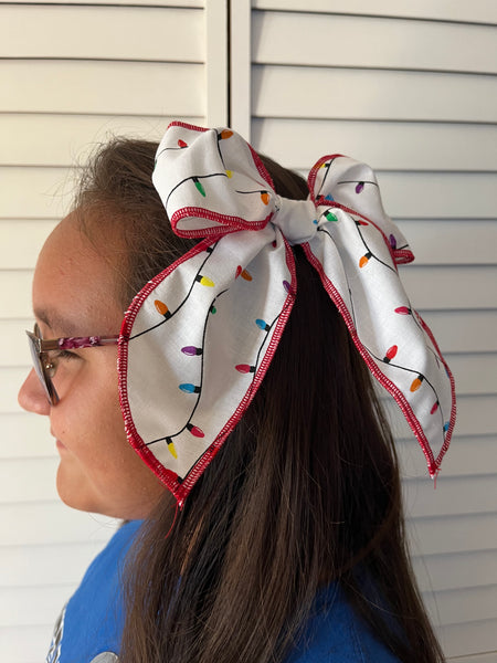 Christmas Fabric Hairbows